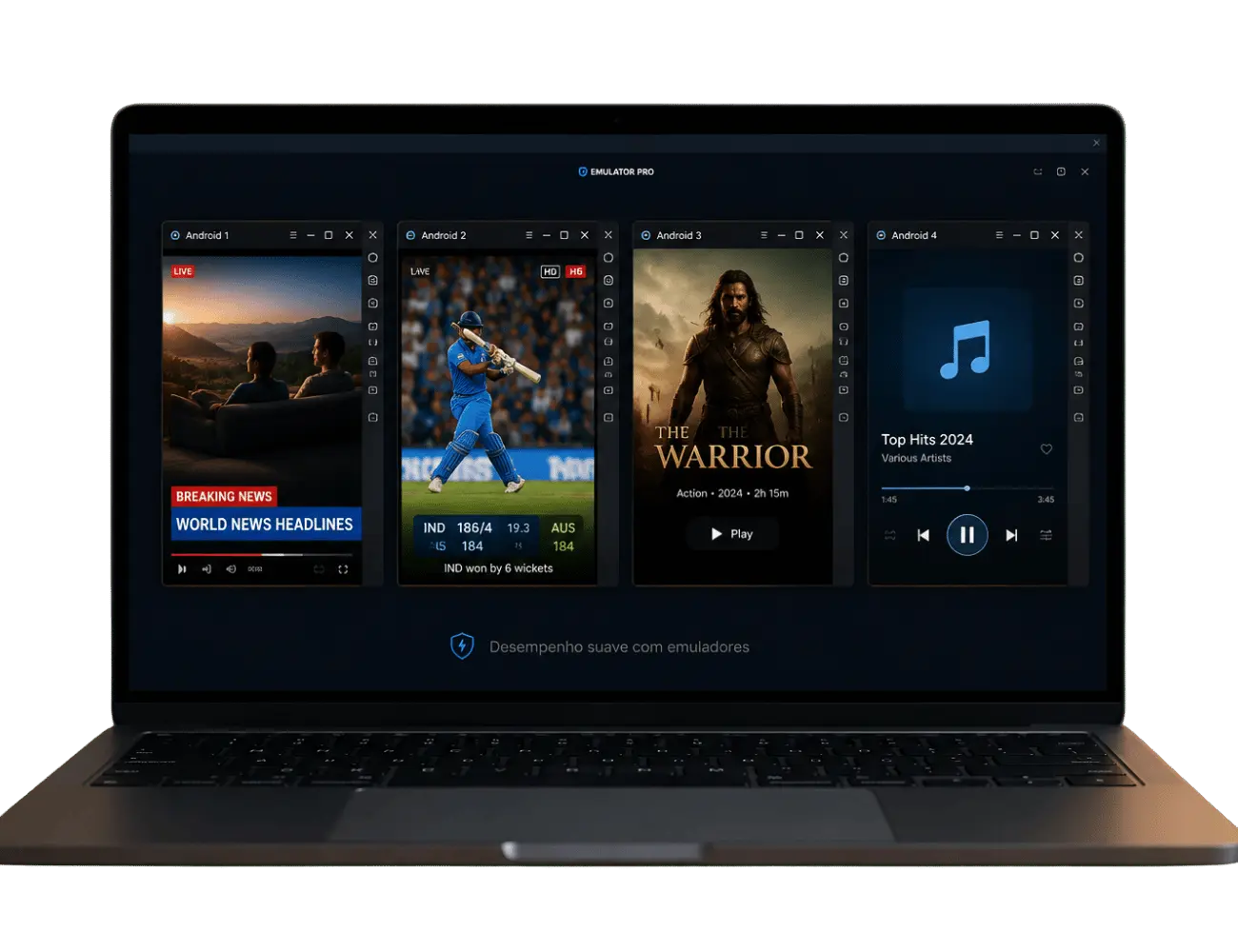 Desempenho do YouCine APK para PC via emulador